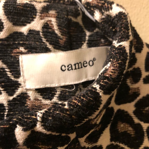 Cameo 1950s Style Leopard Print Winter Cotton Party Dress - Picture 2 of 5